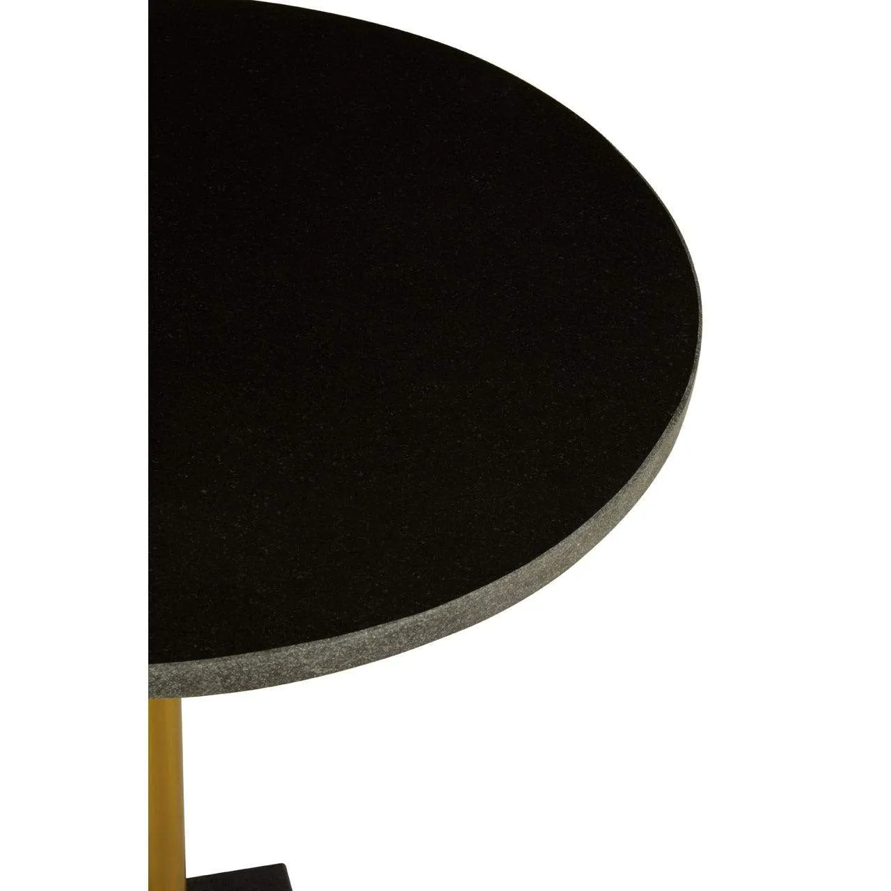 Black Marble Side Table