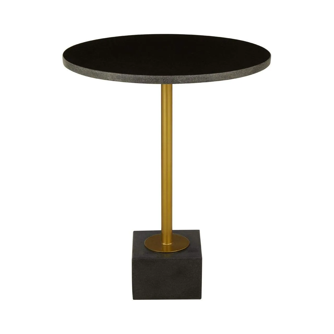 Black Marble Side Table