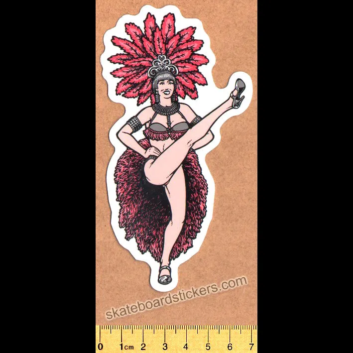 Blind Heritage Brian Lotti Showgirls Skateboard Sticker