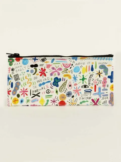 Blue Q - Doodle Party Pencil Case