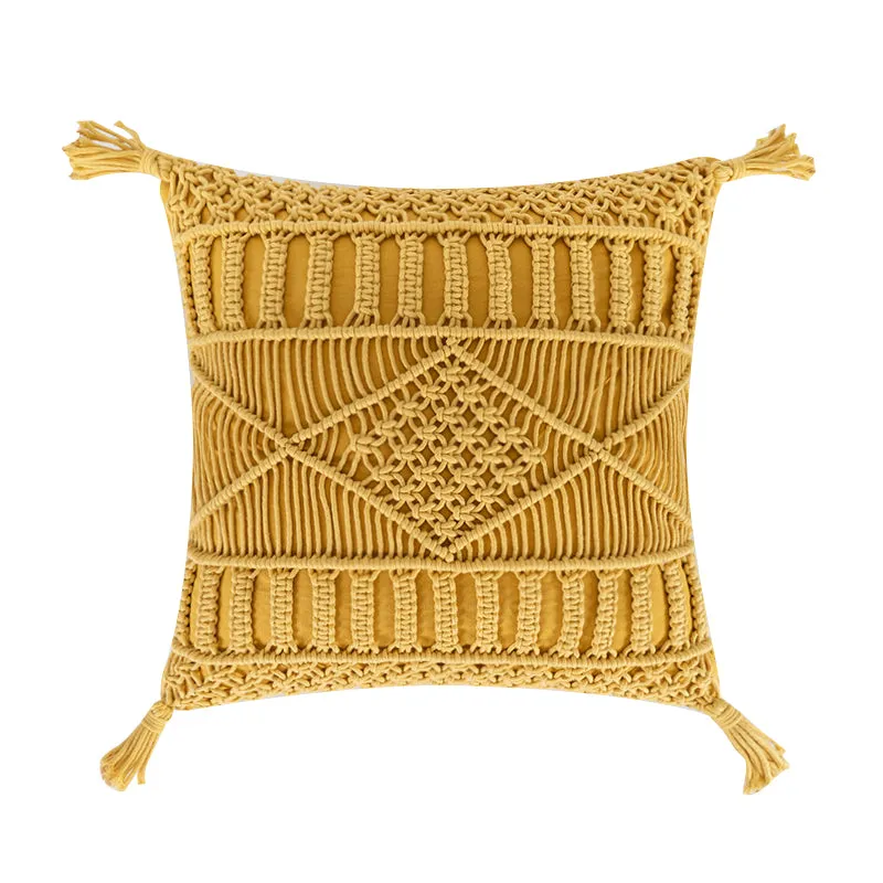 Bohemian Style Knitted Pillow