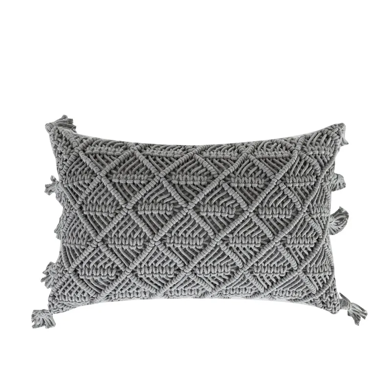 Bohemian Style Knitted Pillow