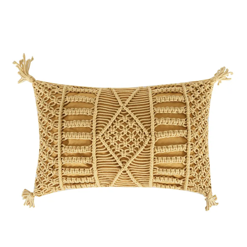 Bohemian Style Knitted Pillow