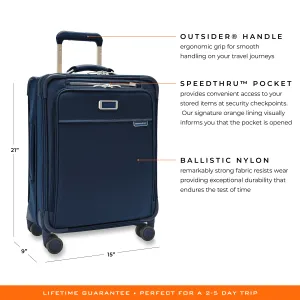 Briggs & Riley Baseline 21"  Global Carry-On Expandable Spinner - Navy