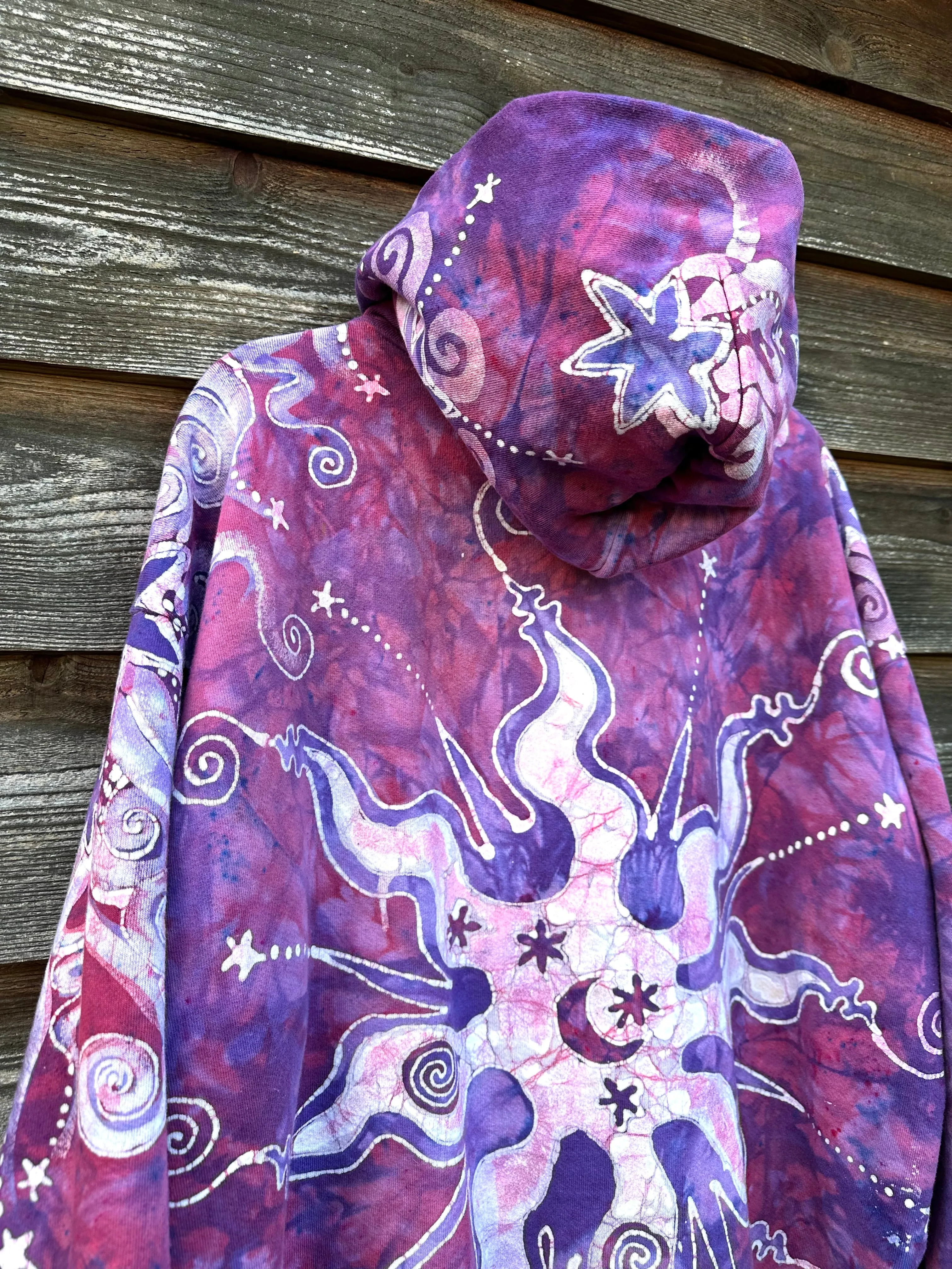 Brighten Up A Cloudy Day Batik Hoodie - Unisex Size 2X