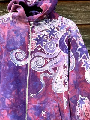 Brighten Up A Cloudy Day Batik Hoodie - Unisex Size 2X