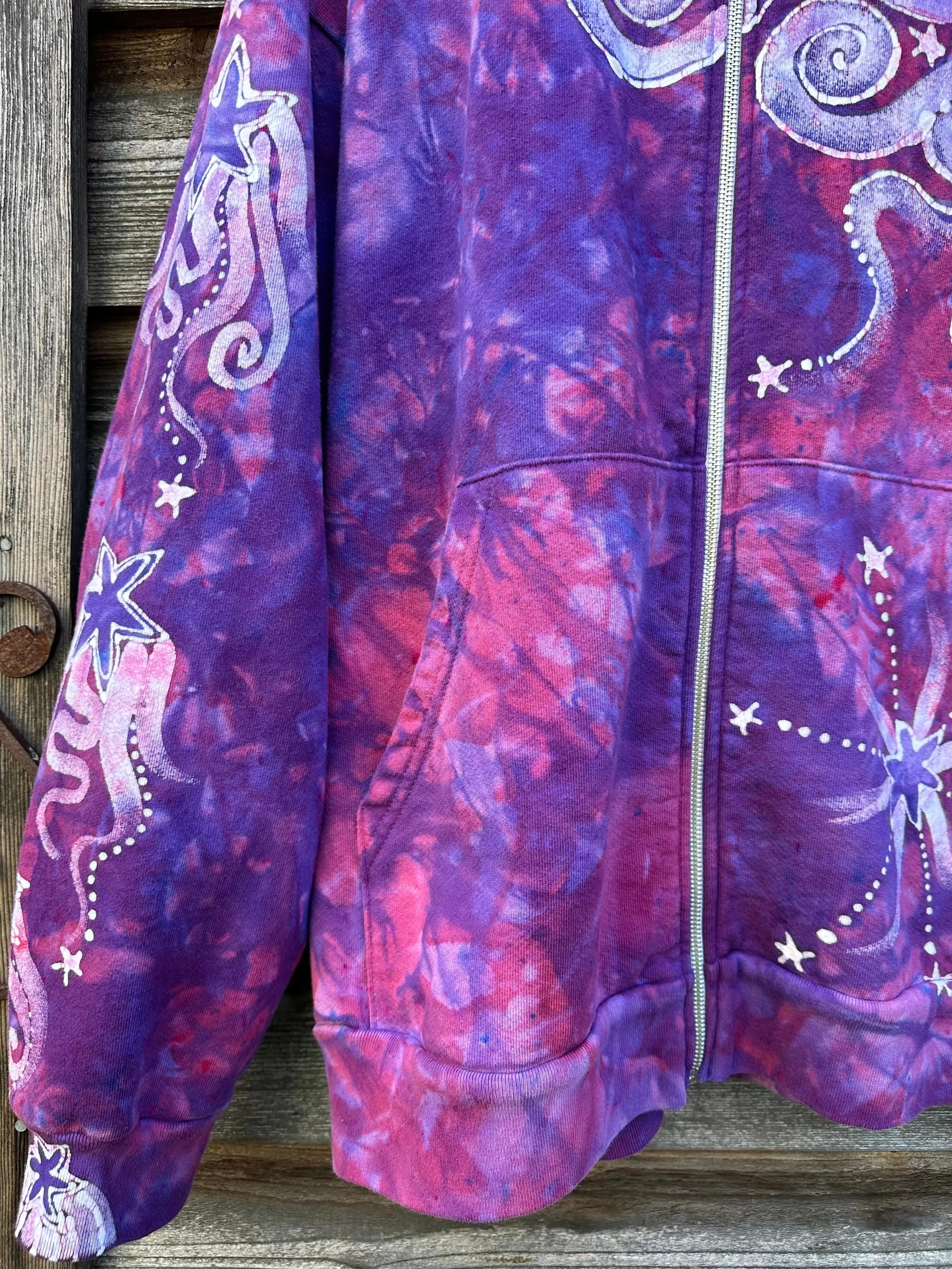 Brighten Up A Cloudy Day Batik Hoodie - Unisex Size 2X