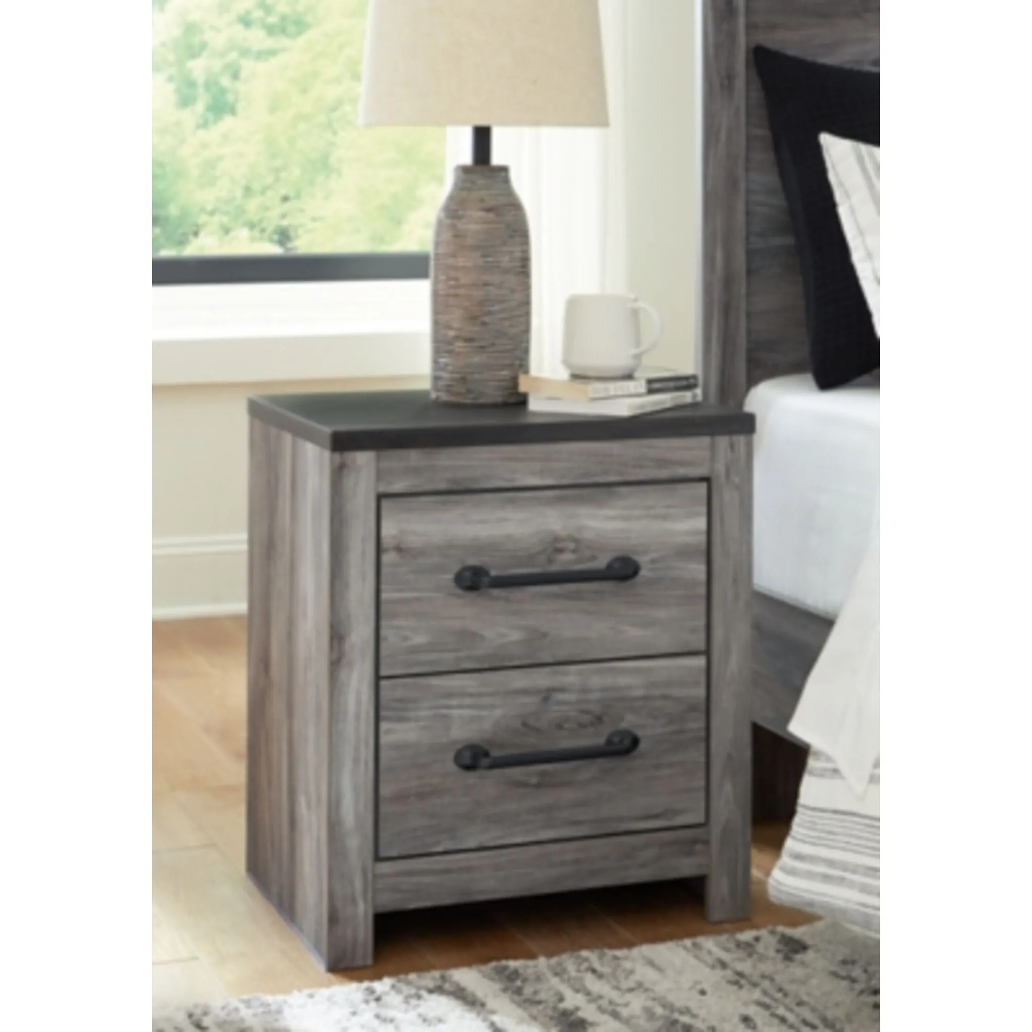 Bronyan Two Drawer Nightstand