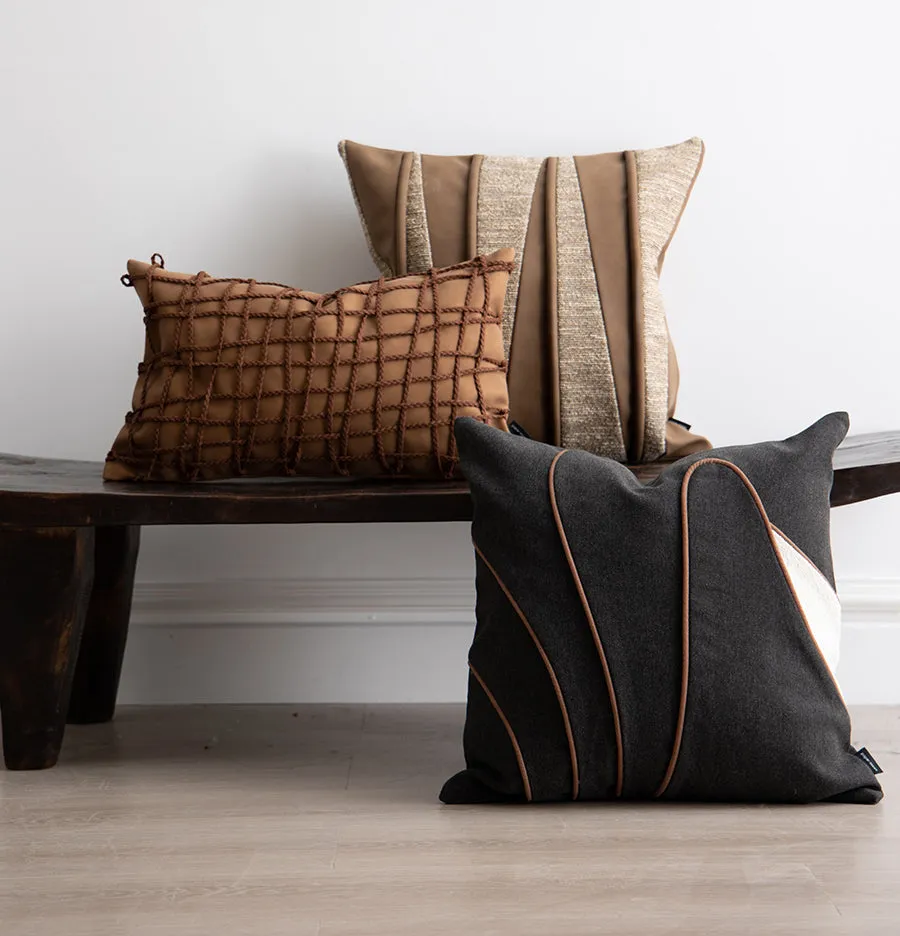 Brown Pillow Set