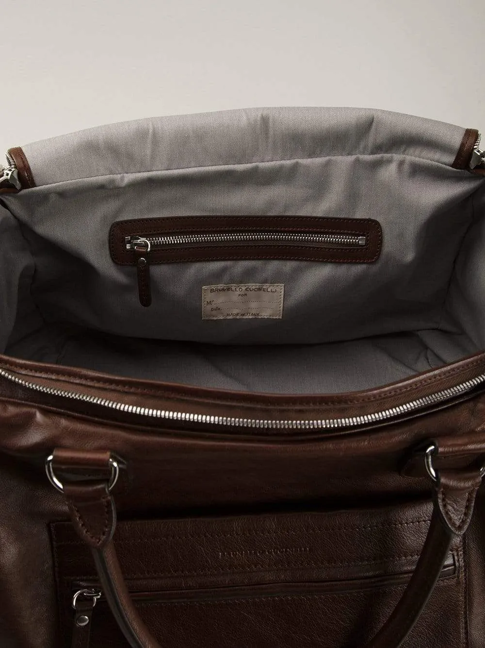 Bufalino Leather Gym Bag