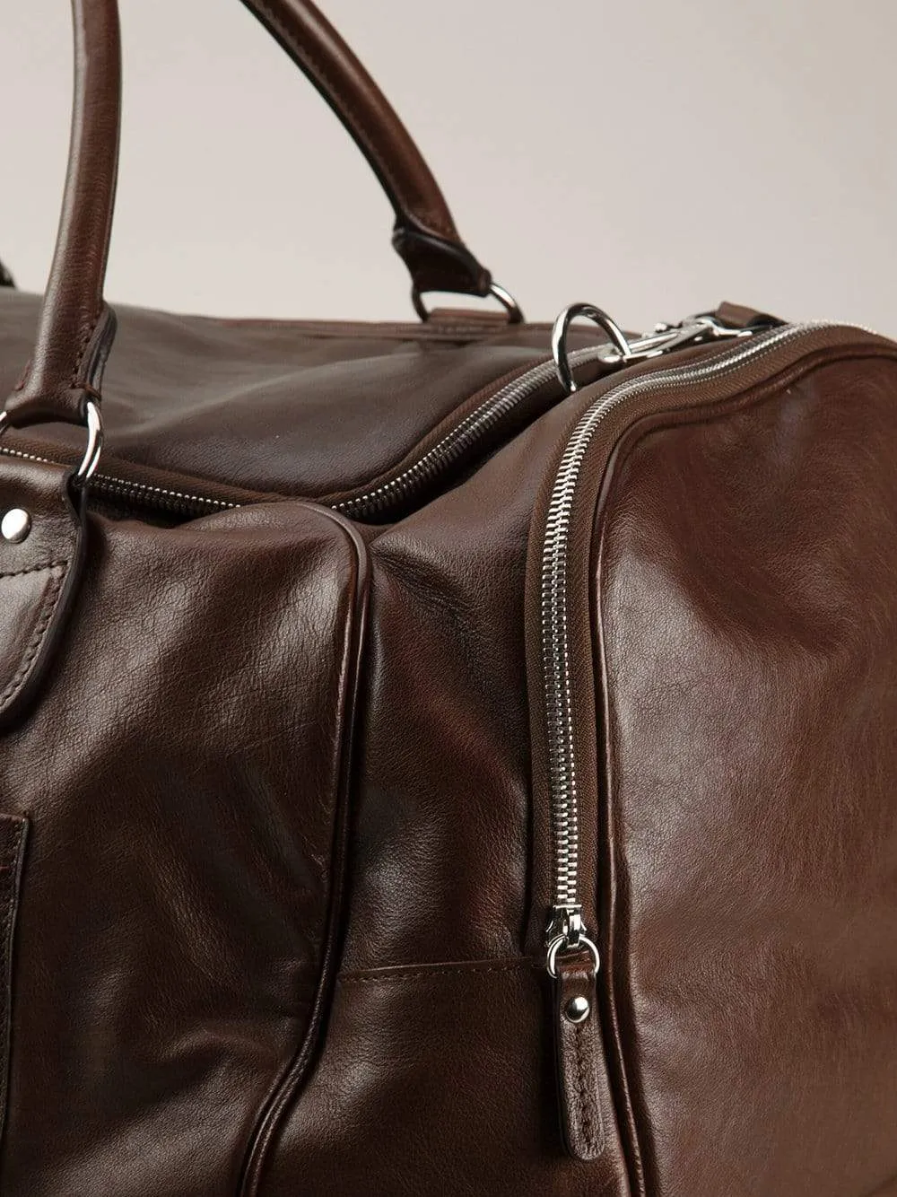 Bufalino Leather Gym Bag