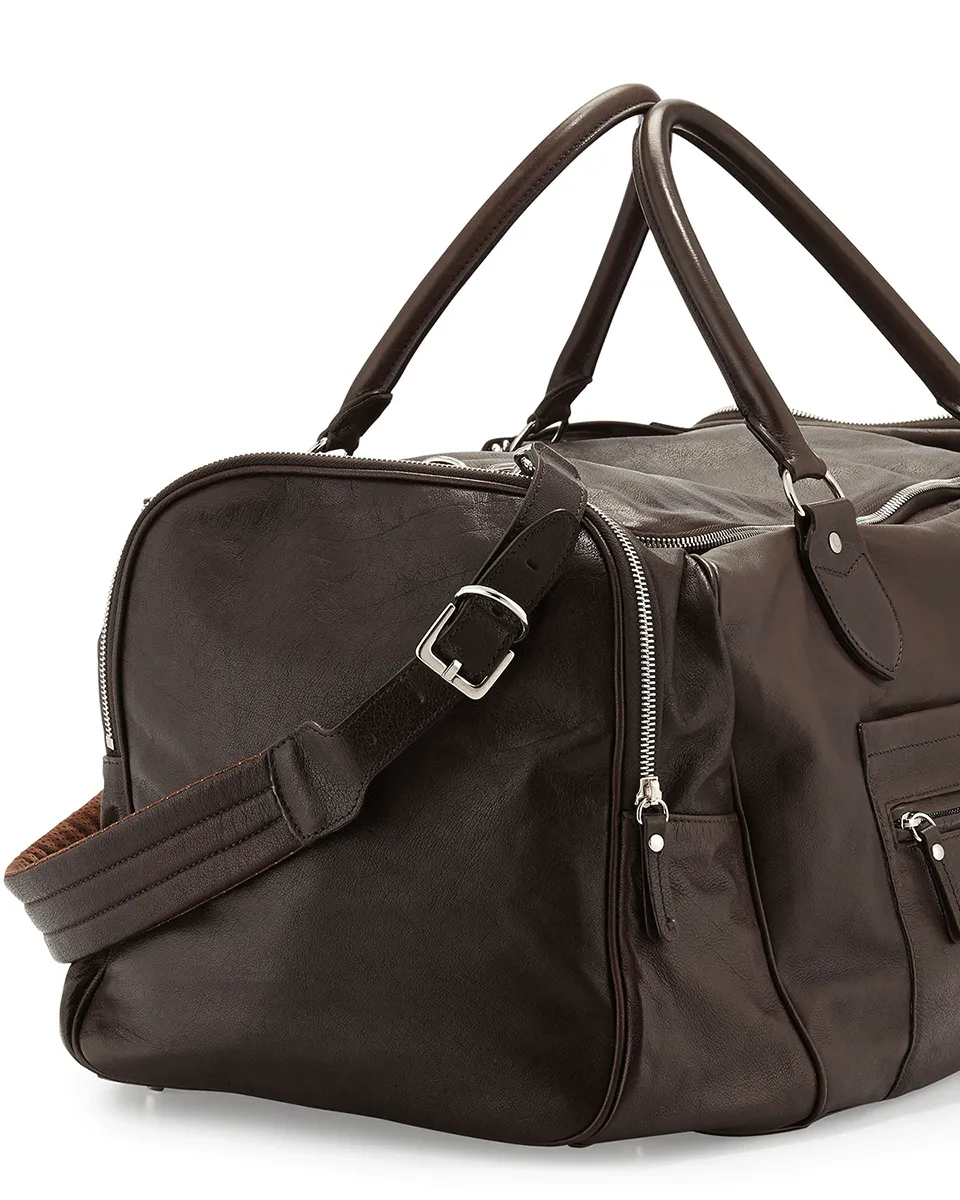 Bufalino Leather Gym Bag