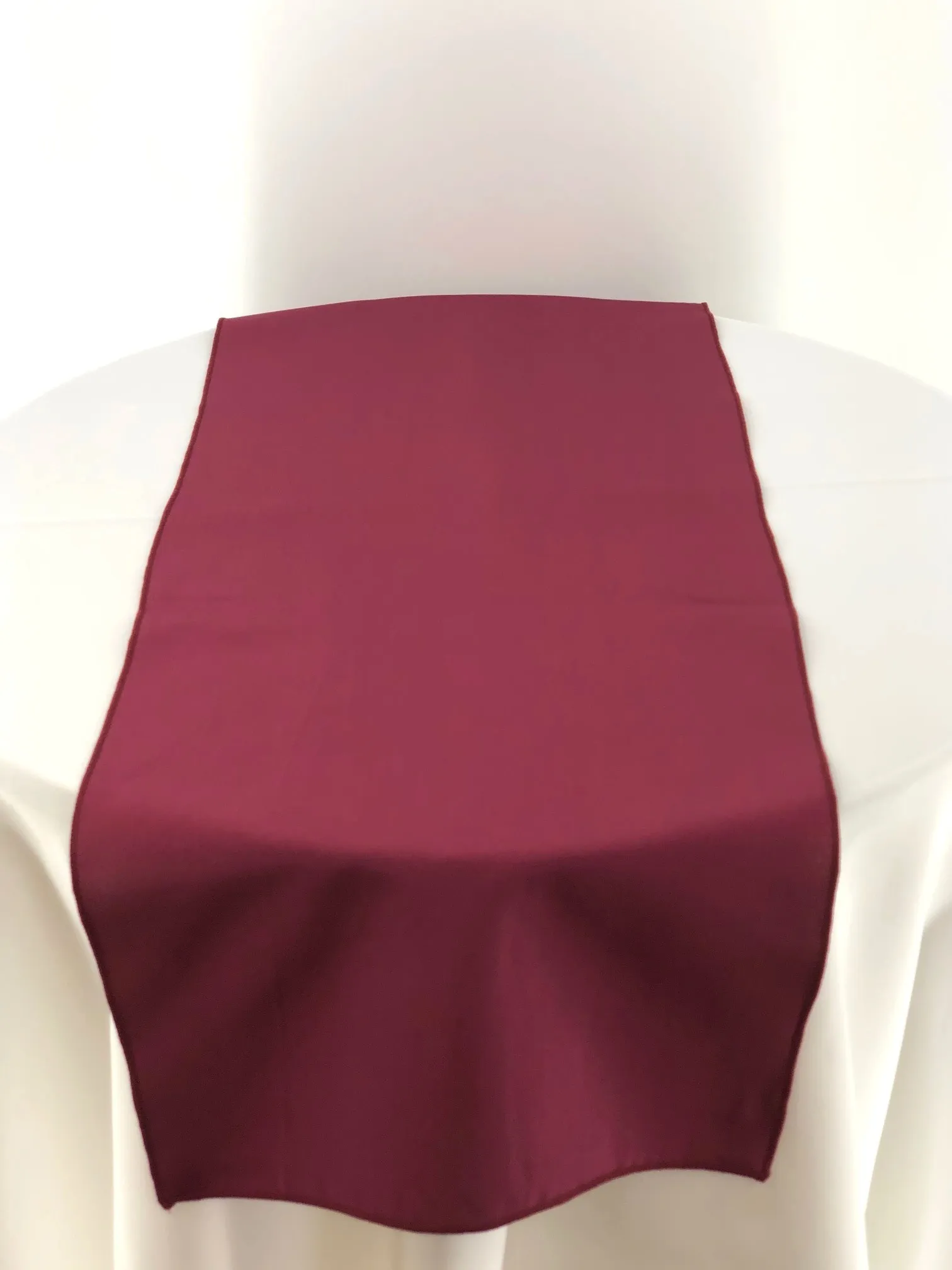 Burgundy Polyester Table Runners