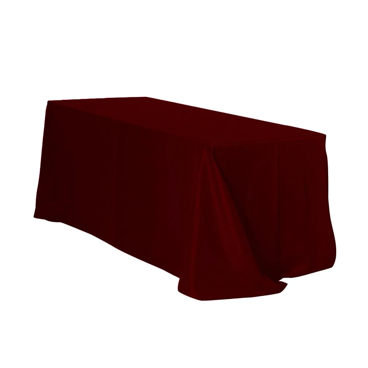 Burgundy Polyester Tablecloth