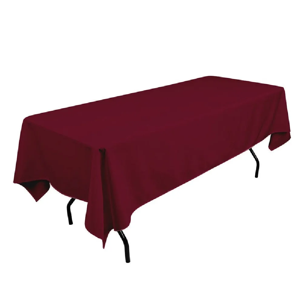 Burgundy Polyester Tablecloth