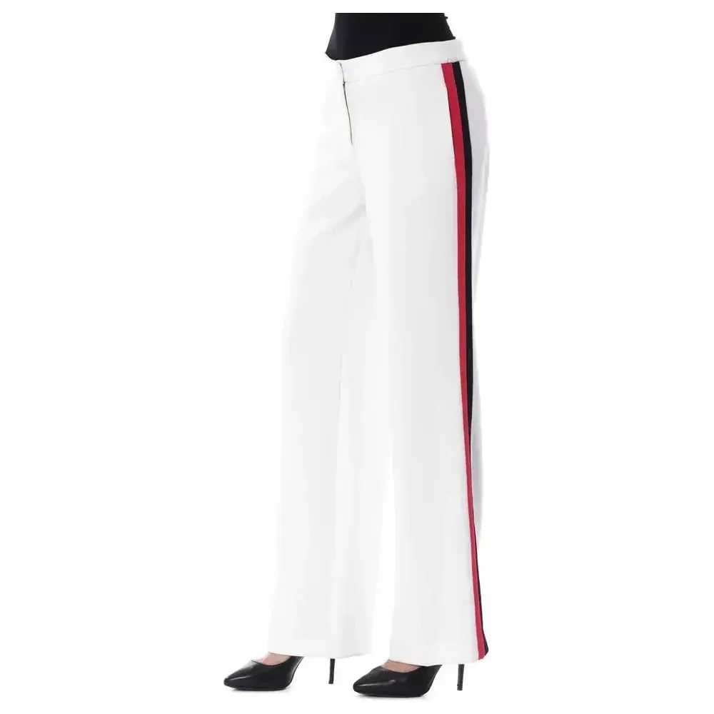 BYBLOS White Polyester Women Pant