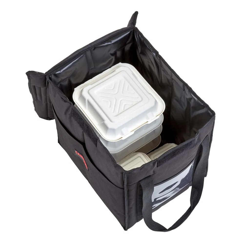 Cambro GBD121515110 GoBag Delivery Bag, Medium, Black, 12" x 15"