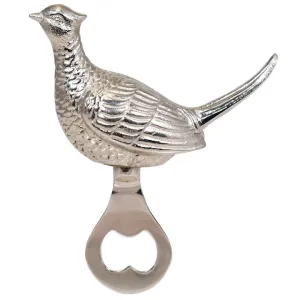 Chrome pheasant bottle opener