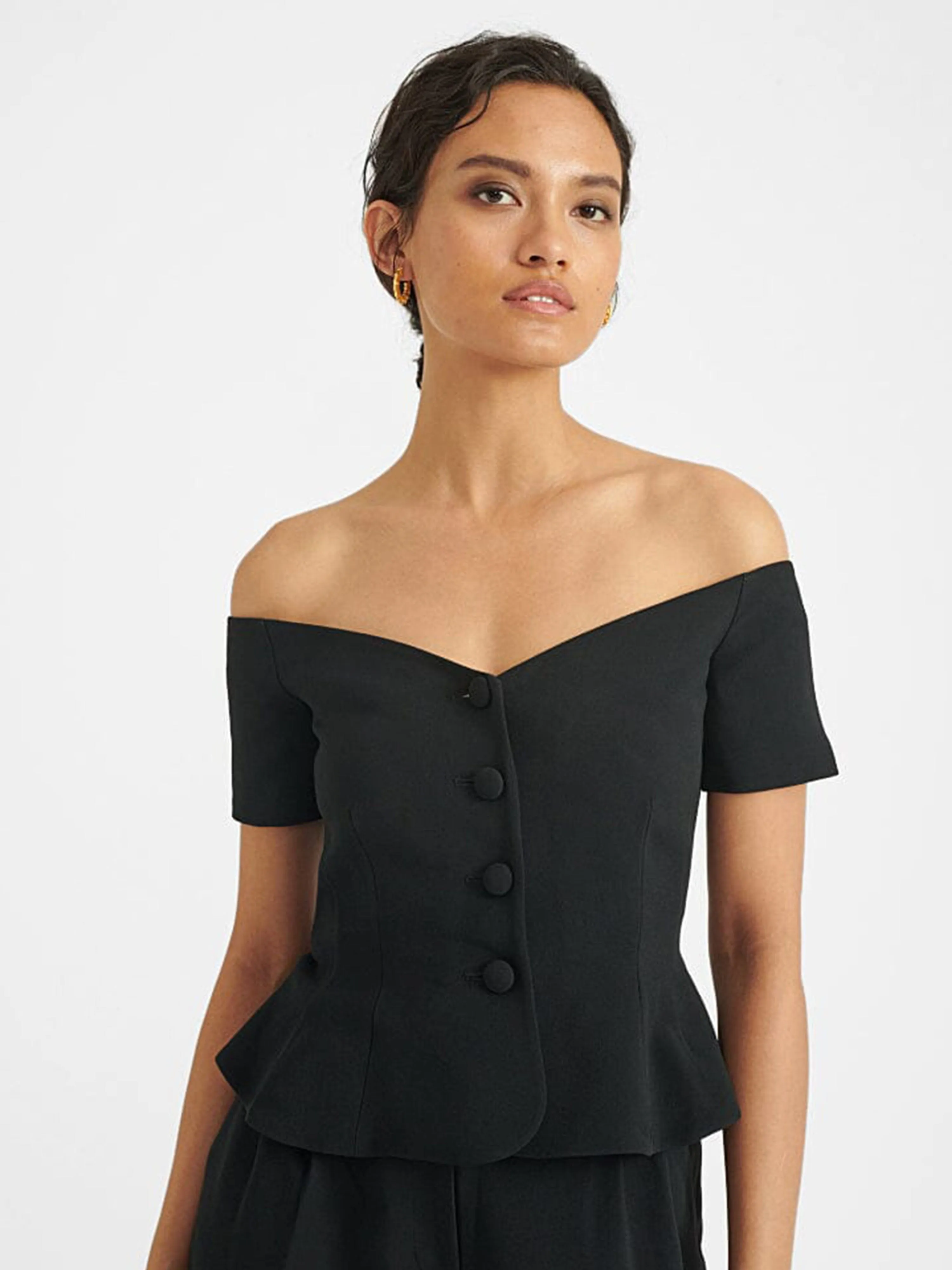 Clementine Top in Black