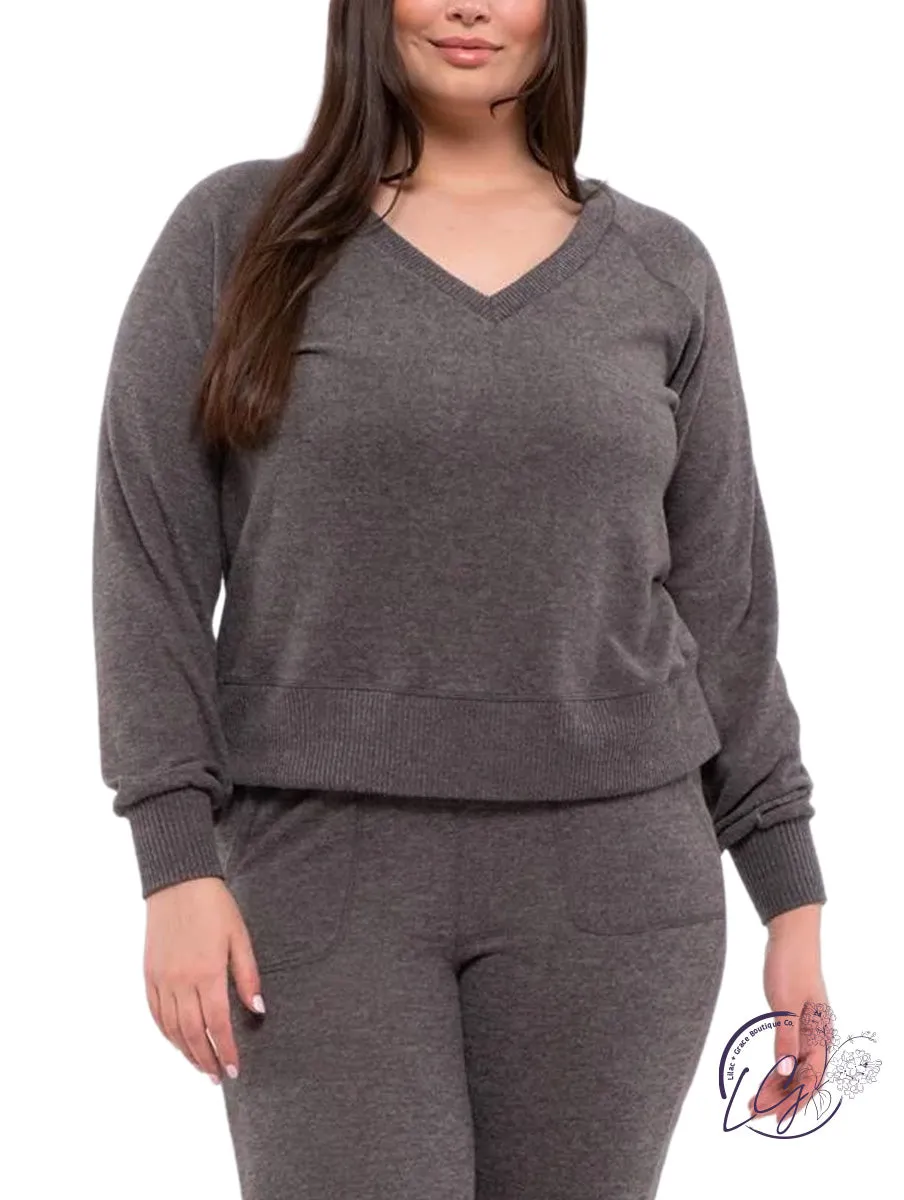 Curvy Keep Me Warm Lounge Long Sleeve