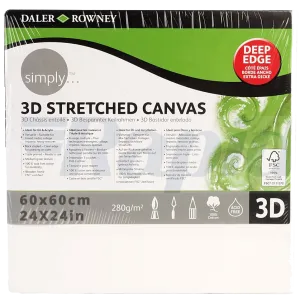 Daler Rowney 3D Stretched Canvas 60*60cm/24*24"