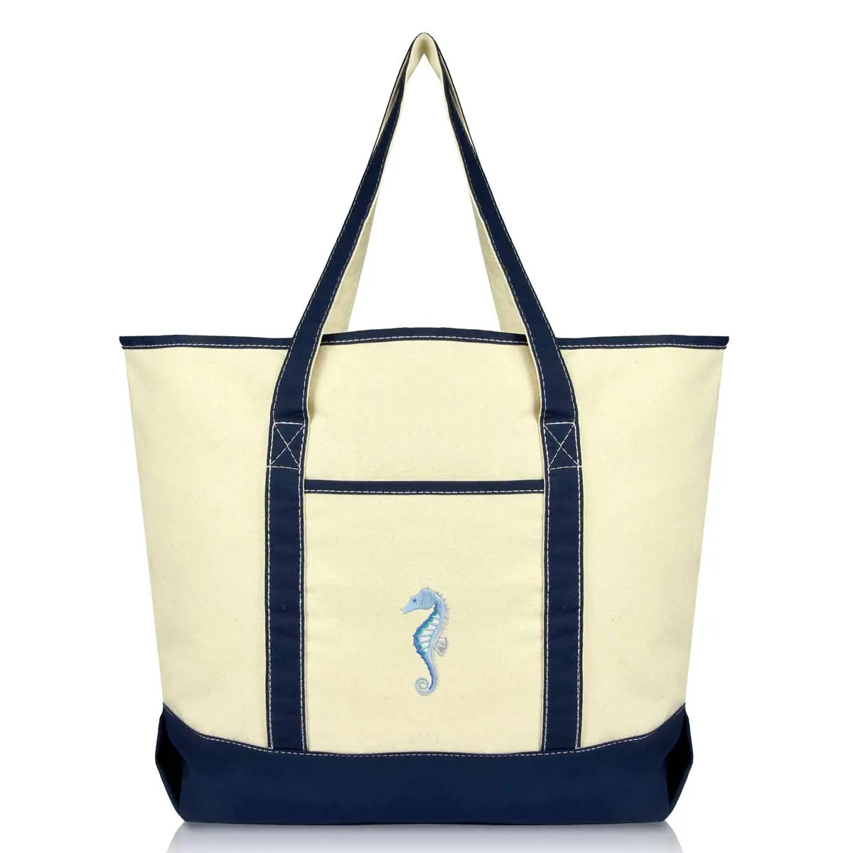 Dalix Seahorse Tote Bag