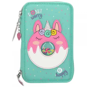 Depesche Topmodel Triple Pencil Case Candy Cake Donut Worry