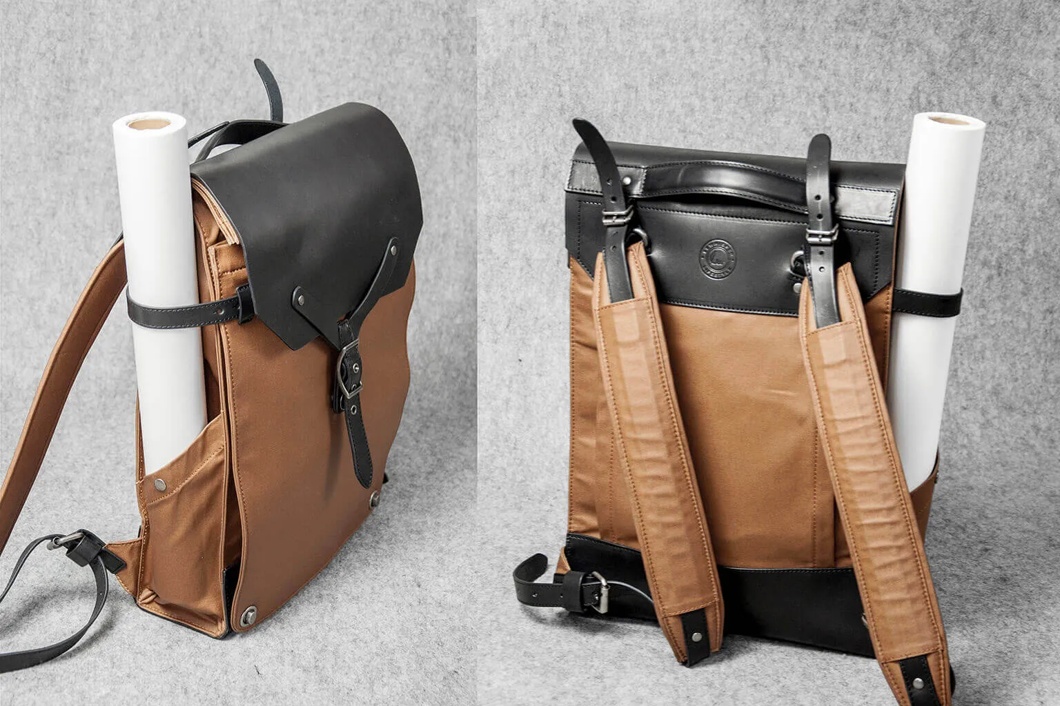 DESIGNER BACKPACK - toffee