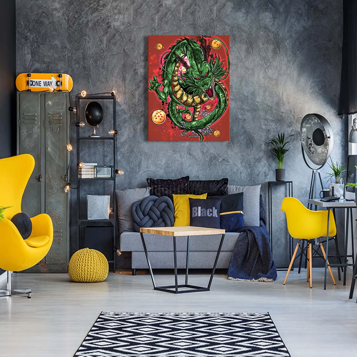 Dragon God Canvas Wall Art