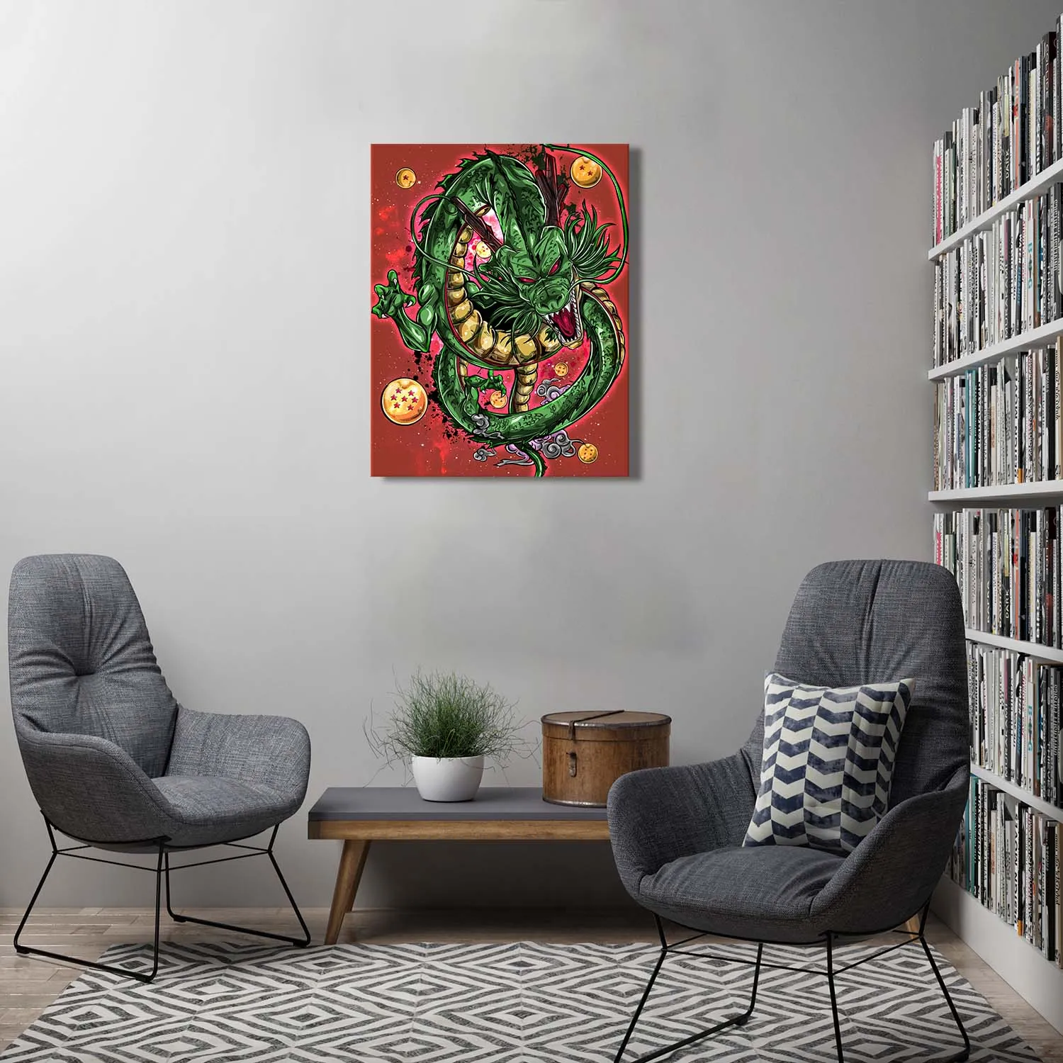 Dragon God Canvas Wall Art