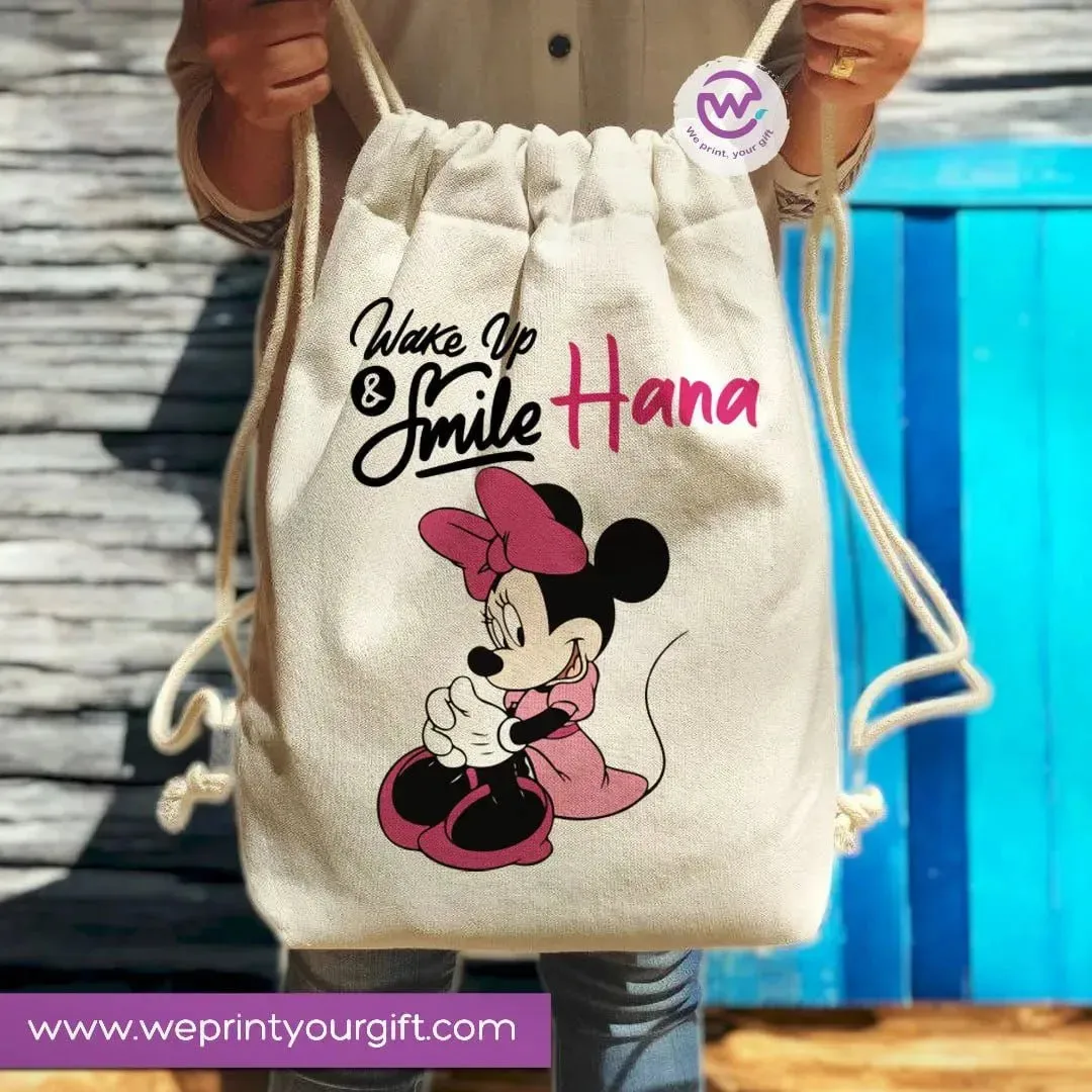 Drawstring Bag -Minnie Mouse