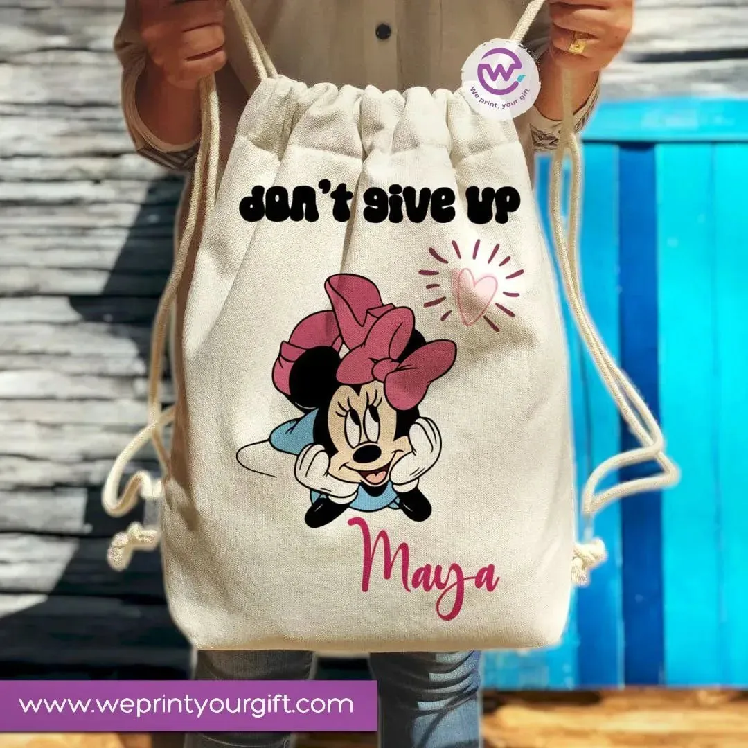 Drawstring Bag -Minnie Mouse