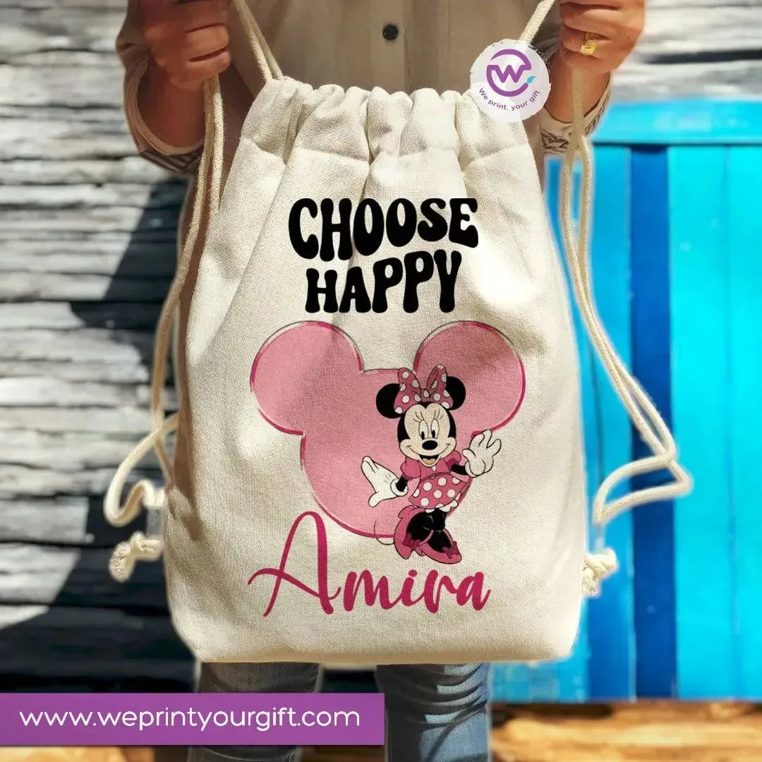 Drawstring Bag -Minnie Mouse