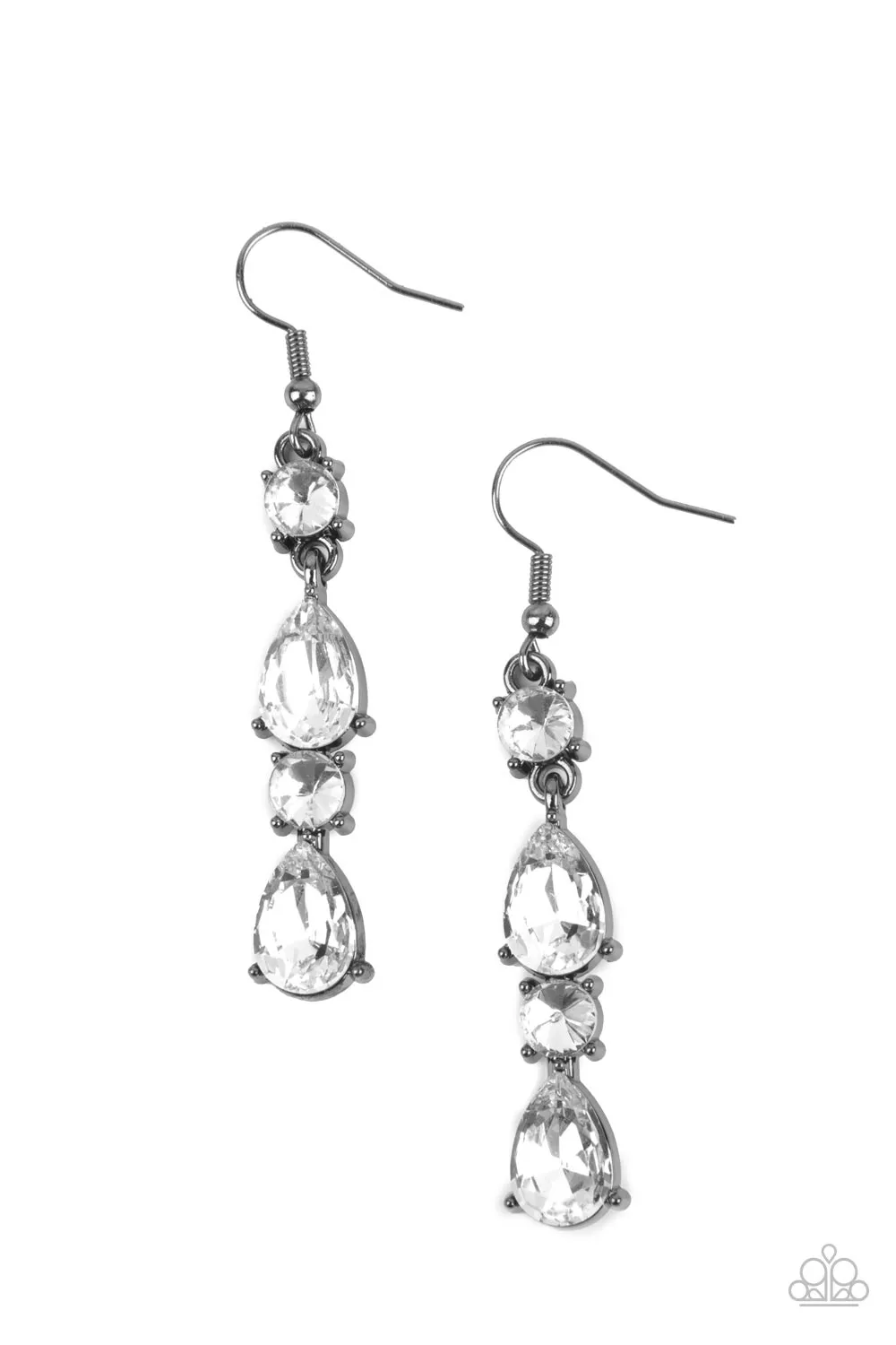 Earrings Raise Your Glass to Glamorous - Black E121