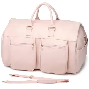 Elegant Duffel Bag With Front Zipper Pockets