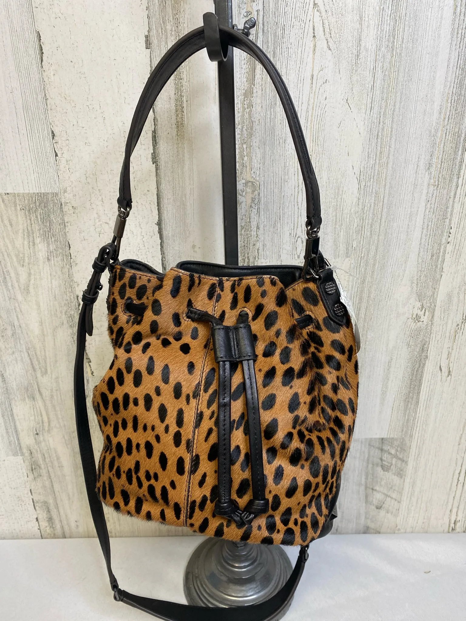 ELIZABETH AND  JAMES Cheetah Print Designer Handbag