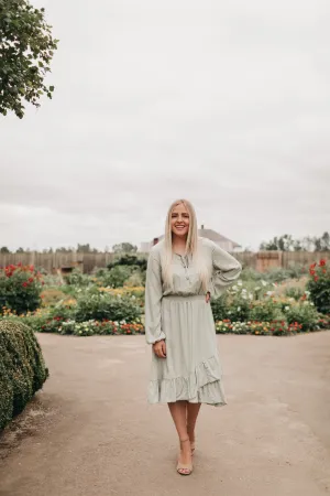 Elizabeth Dress in Sage