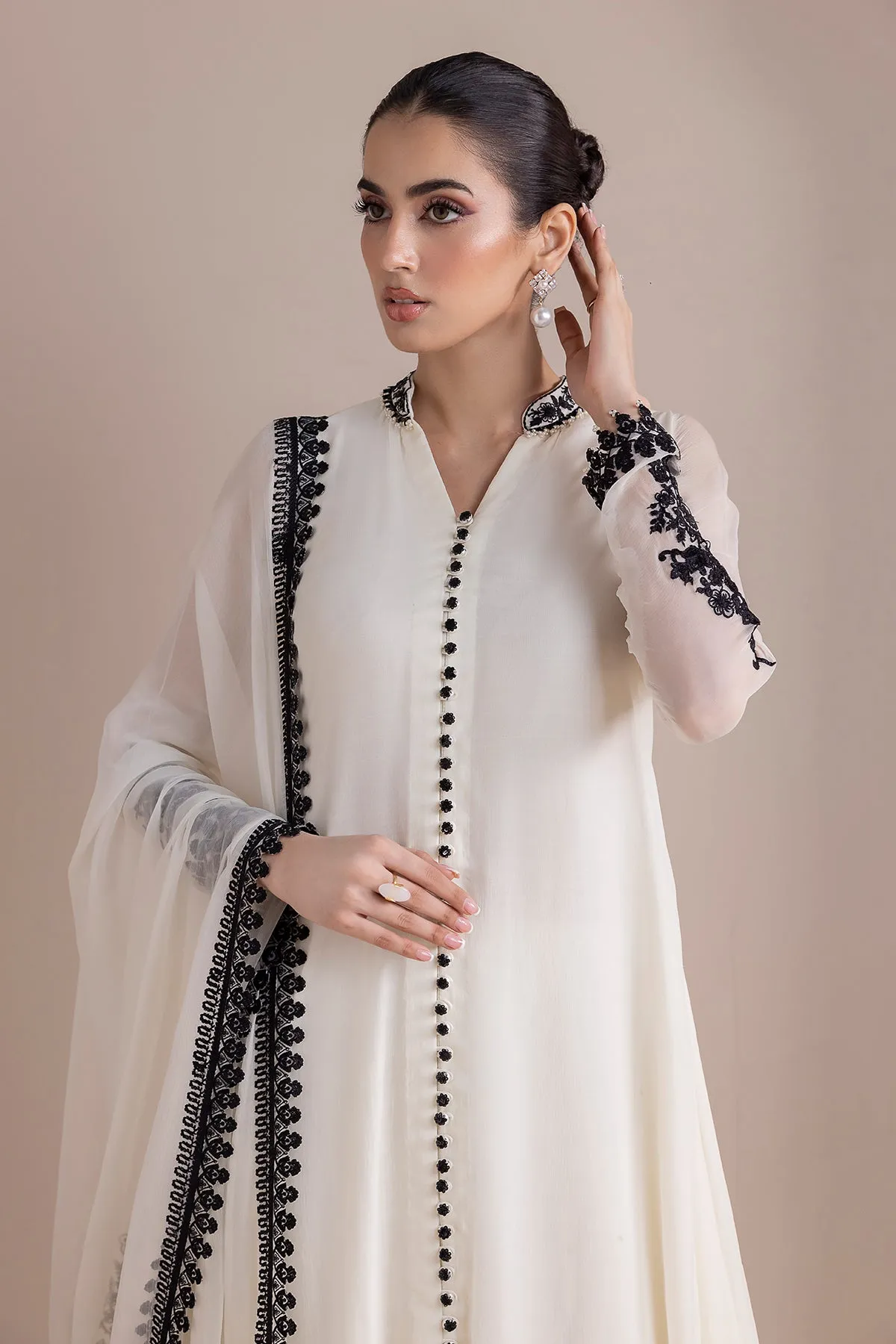 EMBROIDERED CHIFFON PR-848