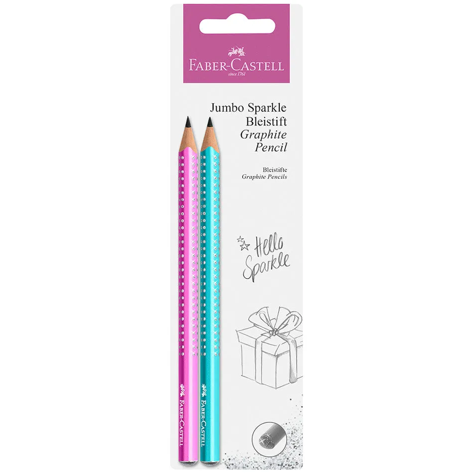 Faber-Castell Grip Jumbo Sparkle Pencil Set of 2