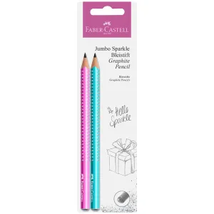 Faber-Castell Grip Jumbo Sparkle Pencil Set of 2