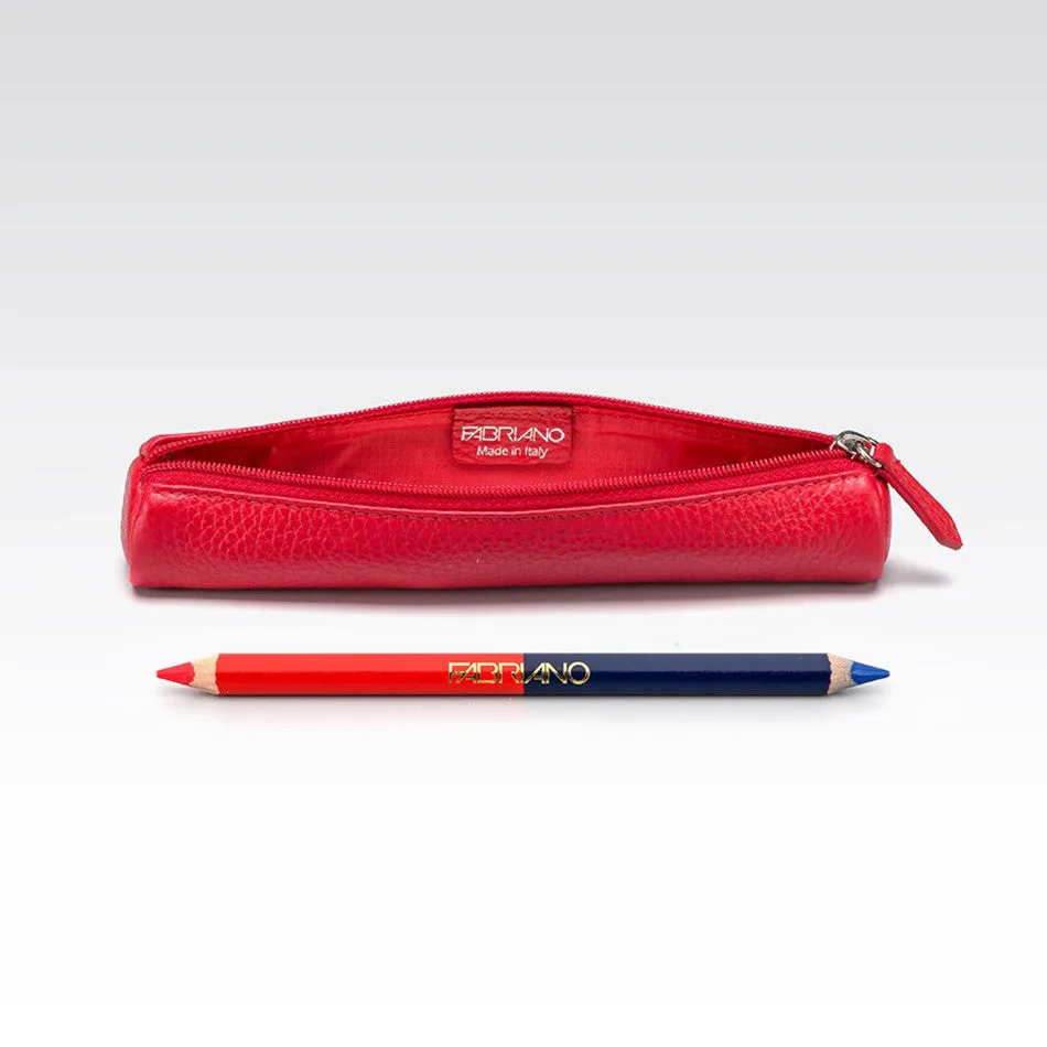 Fabriano Portapenne Tubino Pen Case Small Red