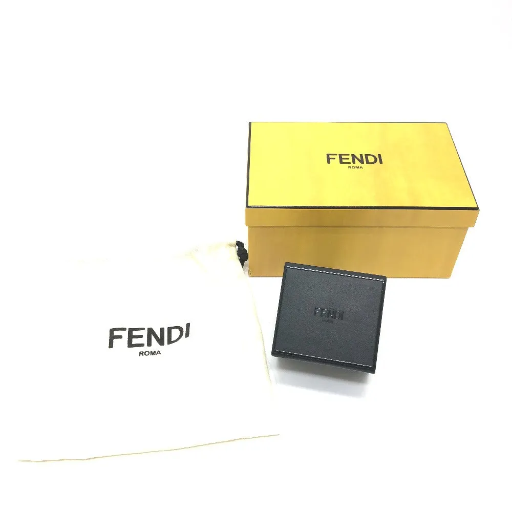 FENDI key ring 7AR894 leather black logo/accessories mini box Women Used