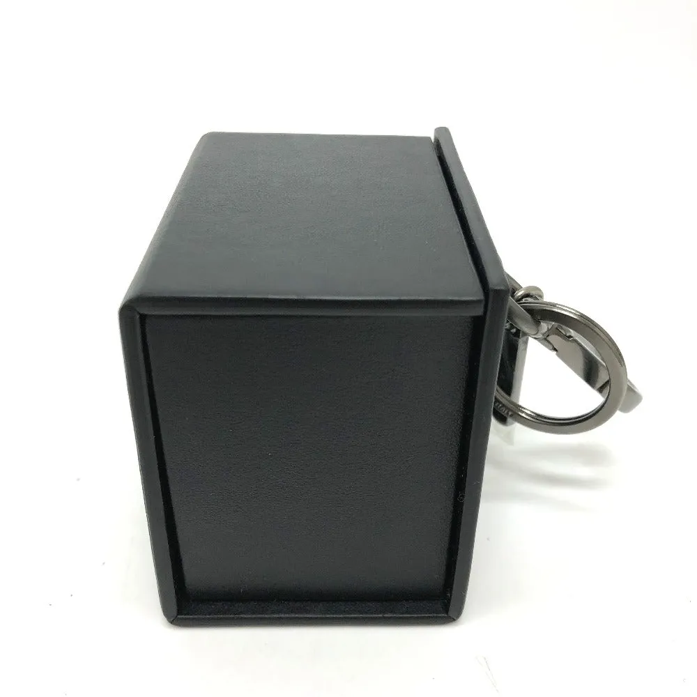 FENDI key ring 7AR894 leather black logo/accessories mini box Women Used