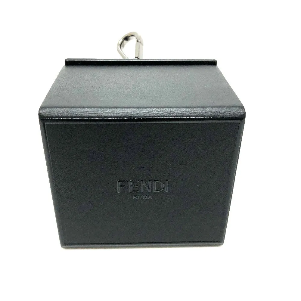 FENDI key ring 7AR894 leather black logo/accessories mini box Women Used