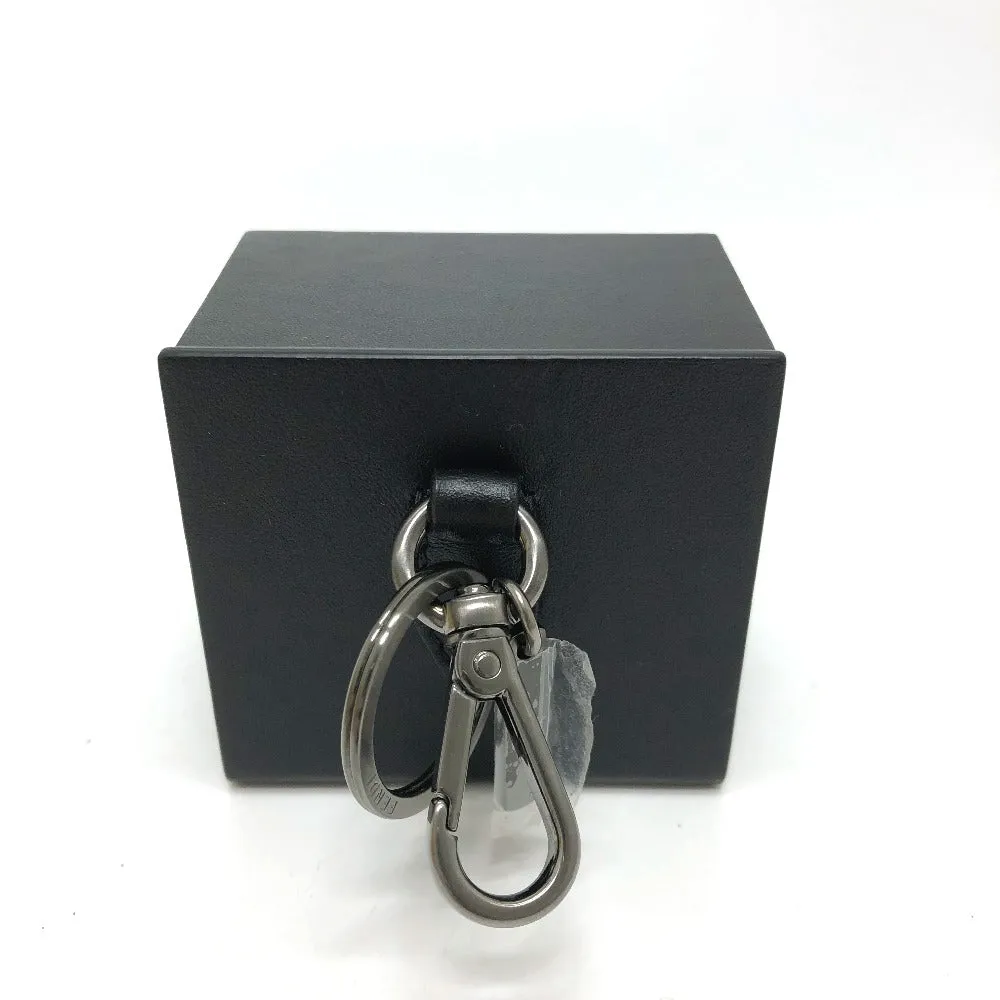 FENDI key ring 7AR894 leather black logo/accessories mini box Women Used