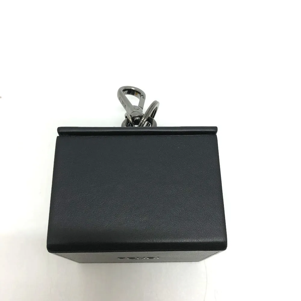 FENDI key ring 7AR894 leather black logo/accessories mini box Women Used