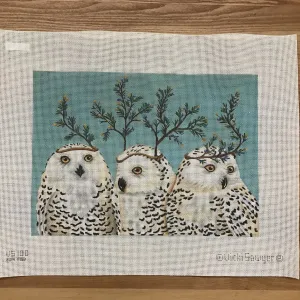 Festive Owls Canvas