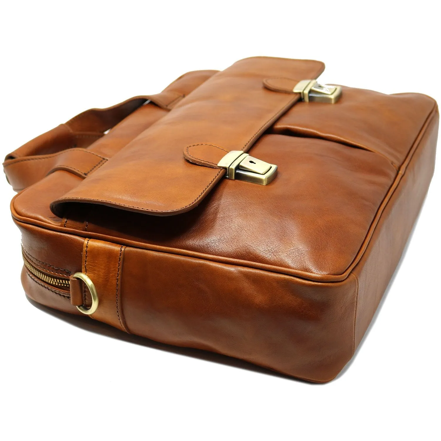 Floto Leather Roma Laptop Bag