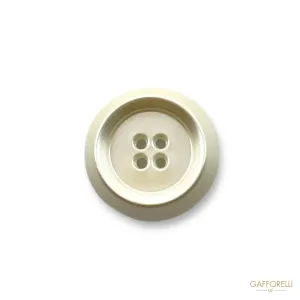 Four-hole Button with Edge- Art. D415 - Gafforelli Srl