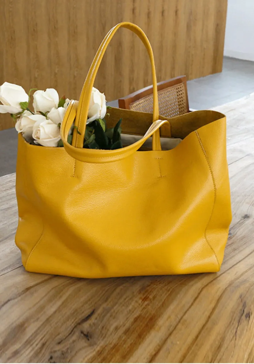 Full Grain Leather Large Tote Bags